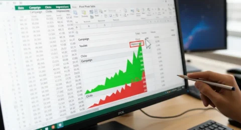 شرح استخدام Pivot Tables في Excel لتحليل البيانات التسويقية