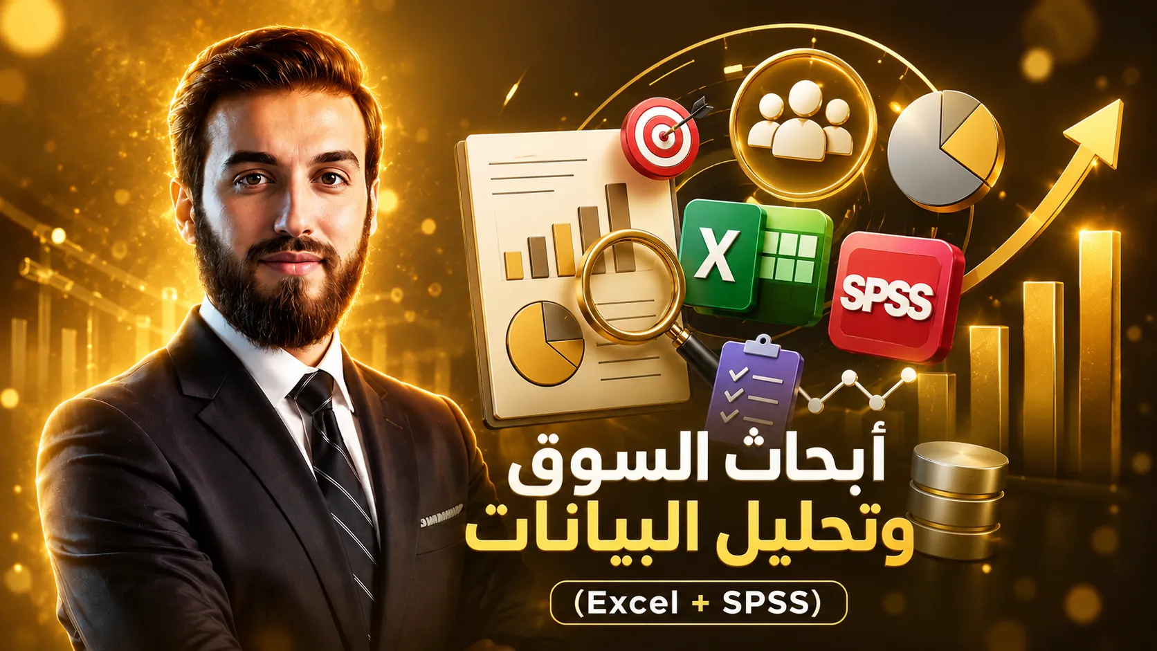 احترف أبحاث السوق وتحليل البيانات (Excel + SPSS)